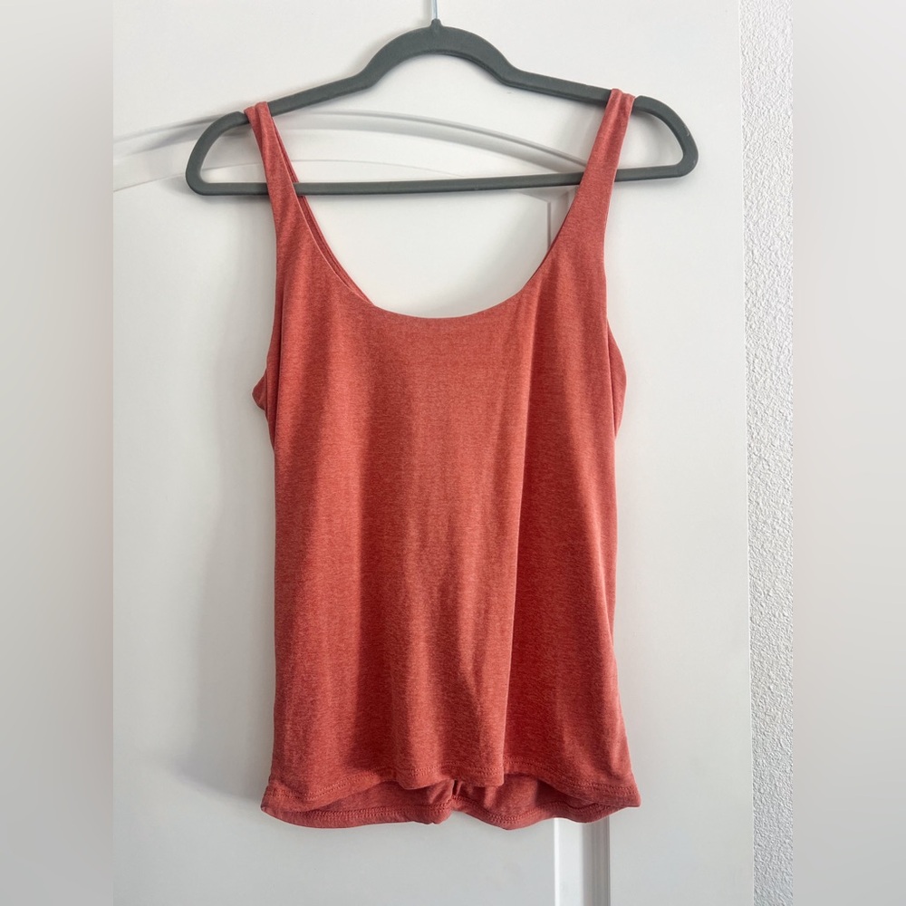 BKE Ruched Lace Up Tank Top Medium Dusty Rose Fitted Y2K - Picture 2 of 5